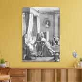 Het bezoek van de arts van Boson Canvas Afdruk (Insitu (Woonkamer))