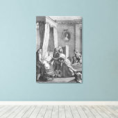 Het bezoek van de arts van Boson Canvas Afdruk (Insitu (Houten vloer))