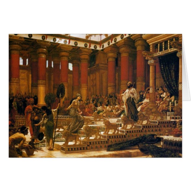Het bezoek van de koningin van Sheba aan koning So (Voorkant Horizontaal)