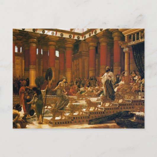 Het bezoek van de koningin van Sheba aan koning So Briefkaart (Voorkant)