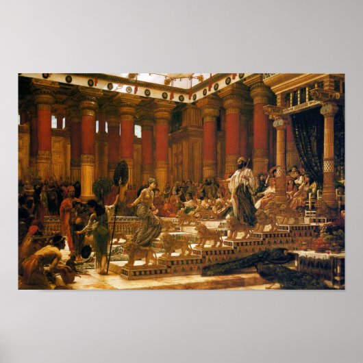 Het bezoek van de koningin van Sheba aan koning So Poster (Voorkant)