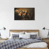 Het bezoek van een Sorcerer aan een paasantievrouw Canvas Afdruk (Insitu (Slaapkamer))