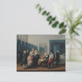 Het bezoek van monsieur en Madame Necker Briefkaart (Staand voorkant)