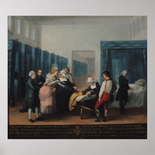 Het bezoek van monsieur en Madame Necker Poster (Voorkant)