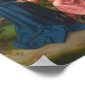 Het bezoek van Saint Elizabeth aan de Maagd Mary Poster (Hoek)