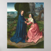Het bezoek van Saint Elizabeth aan de Maagd Mary Poster (Voorkant)