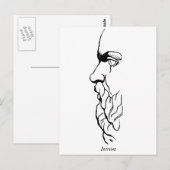 Het bezoek van SOCRATES Briefkaart (Voorkant / Achterkant)