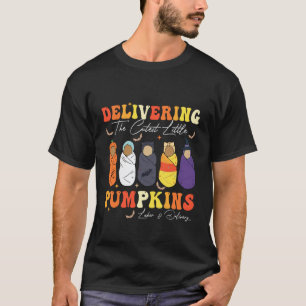 Het bezorgen van de schattigste kleine pompoen bev t-shirt