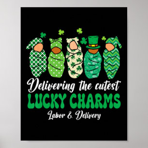 Het bezorgen van de schattigste Lucky Charms St. P Poster