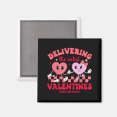 Het bezorgen van de schattigste Valentijn bevallin Magneet (Voorkant / Achterkant)