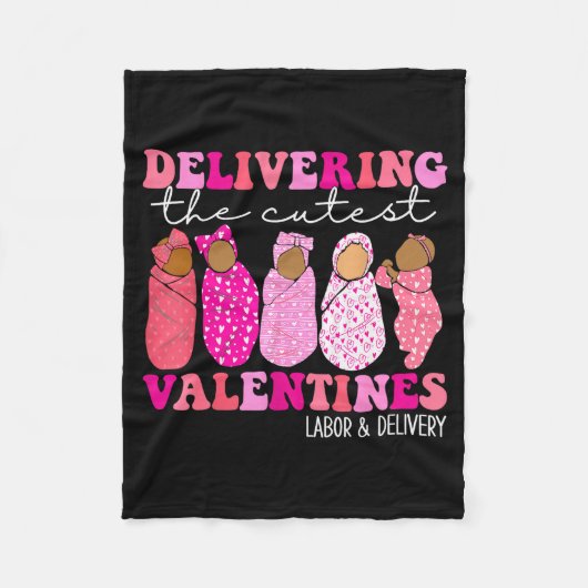 Het bezorgen van de schattigste Valentijns bevalli Fleece Deken (Voorkant)