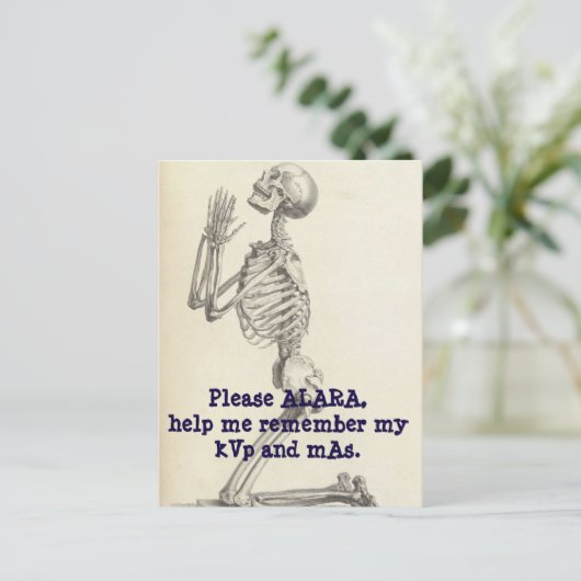 Het bidden aan godin ALARA. Briefkaart (Staand voorkant)