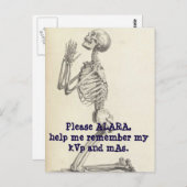 Het bidden aan godin ALARA. Briefkaart (Voorkant / Achterkant)