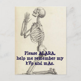 Het bidden aan godin ALARA. Briefkaart