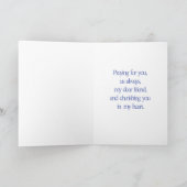 Het bidden Duif Kaart (Binnen)