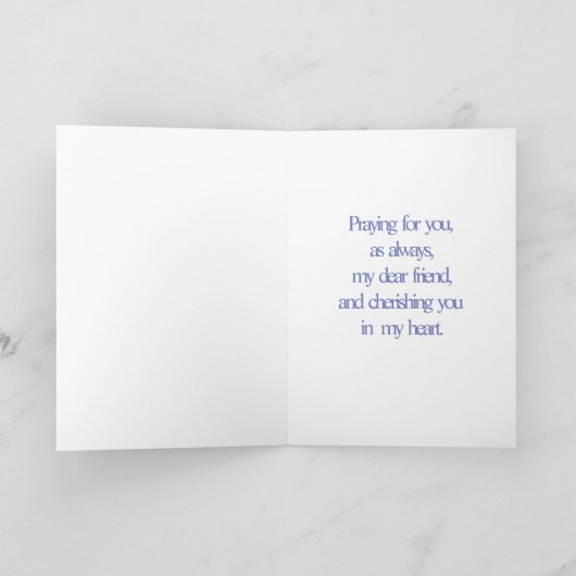 Het bidden Duif Kaart (Binnen)