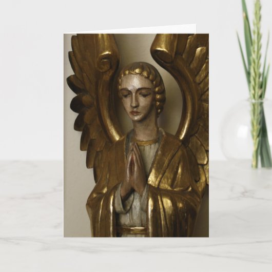 Het bidden Engel - kleur Kaart (Voorkant)