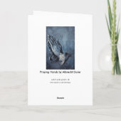 Het bidden Handen Kaart (Achterkant)