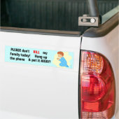 Het bidden van clipart, alsjeblieft niet, KILL, Fa Bumpersticker (Op Truck)