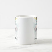 Het bidden van de kleine meisjesengel met Wings Ha Koffiemok (Center)