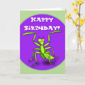 Het bidden van een cartoon verjaardagskaart voor m kaart (Gele Bloem)