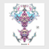 Het bidden van idol-godheid sticker (Vel)