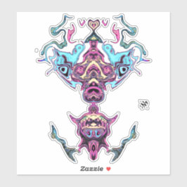 Het bidden van idol-godheid sticker