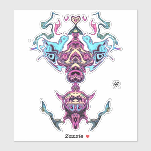 Het bidden van idol-godheid sticker (Vel)