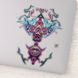 Het bidden van idol-godheid sticker