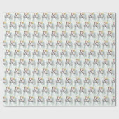 Het bidden van Little Girl Angel met Wings Cadeaupapier (Vlak)