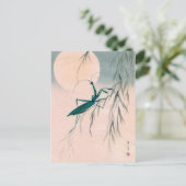 Het bidden van Mantis en de maan, Watanabe Seitei Briefkaart (Staand voorkant)