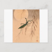 Het bidden van Mantis en de Moon Japans Kunst c. j Briefkaart (Voorkant)