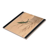 Het bidden van Mantis en de Moon Japans Kunst c. j Tegeltje (Zijkant)