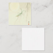 Het bidden van Mantis en volle maan door Ohara Kos Vierkante Visitekaartje (Voorkant / Achterkant)