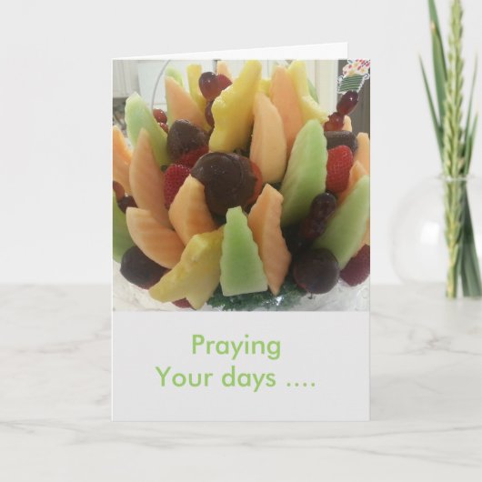 Het bidden van Uw Dagen Kaart (Voorkant)