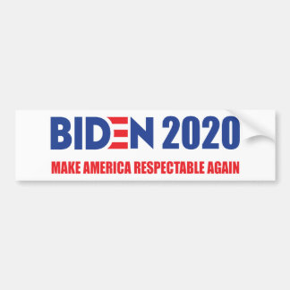 Het Biden 2020 maakt Amerika weer respectabel Bumpersticker