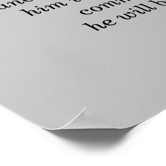 Het bidsprinkhaantje poster (Hoek)