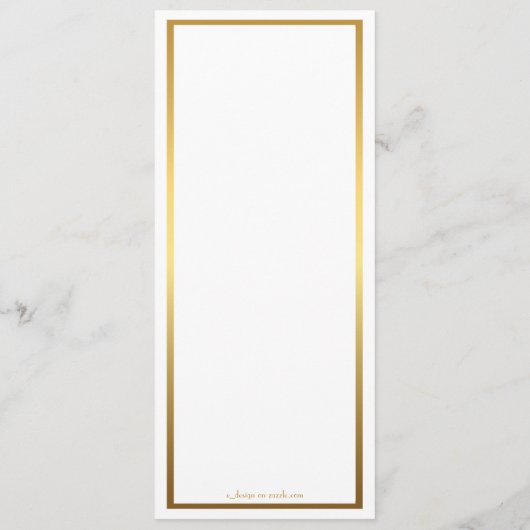 Het Bieden van het menu, menuvergadering, grote Ga Menu (Achterkant)