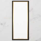 Het Bieden van het menu, menuvergadering, grote Ga Menu (Achterkant)