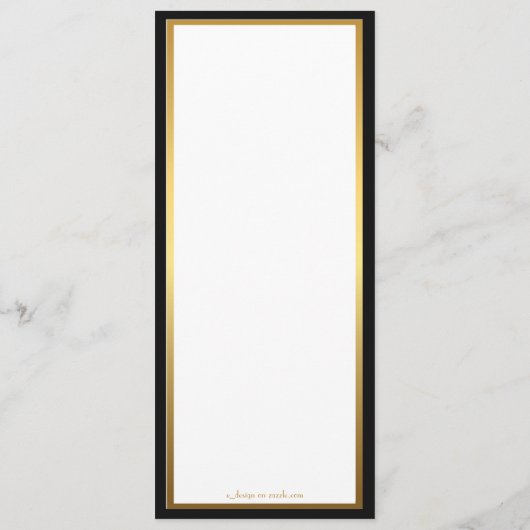 Het Bieden van het menu, menuvergadering, grote Ga Menu (Achterkant)