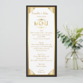 Het Bieden van het menu, menuvergadering, grote Ga Menu (Staand voorkant)