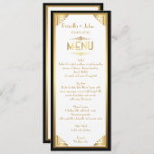 Het Bieden van het menu, menuvergadering, grote Ga Menu (Voorkant / Achterkant)