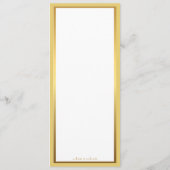 Het Bieden van het menu, menuvergadering, grote Ga Menu (Achterkant)