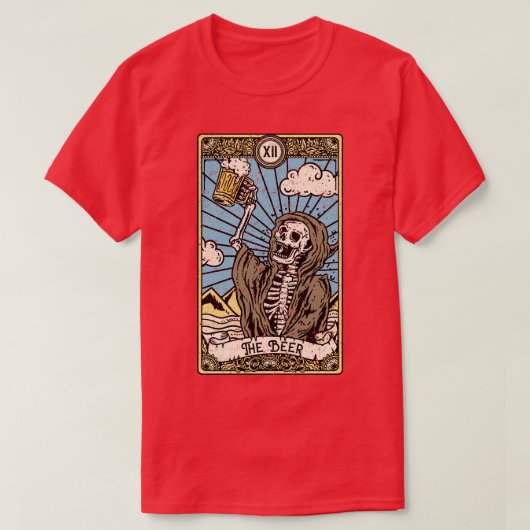 Het bier I Gothic Tarot d I Fortune Teller 1 T-shirt (Design voorkant)