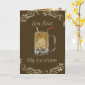 Het bier van de wortel drijft "u drijft mijn kaart (Gele Bloem)