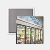Het biergedeelte van een kruidenierswinkel. 2 magneet (Voorkant / Achterkant)