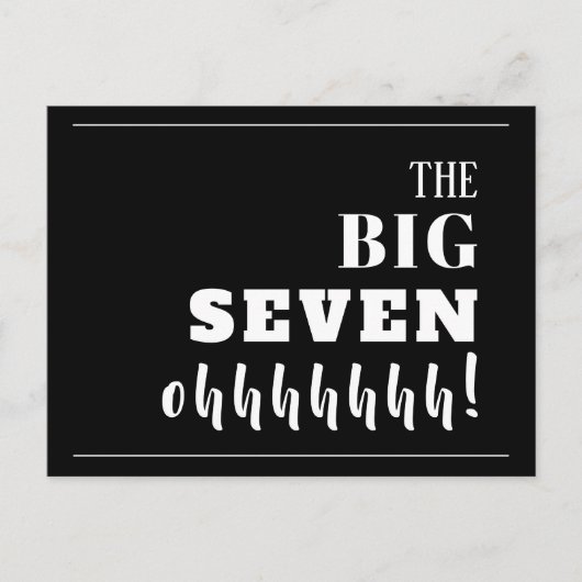 Het BIG 70e Briefkaart van de Uitnodiging van de B (Voorkant)