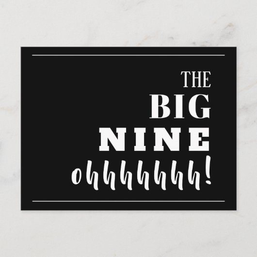 Het BIG 90e Birthday Party Invitation Briefkaart (Voorkant)