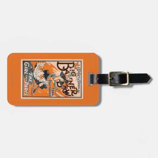 Het Big Banner Show "Het meisje uit Parijs" Bagagelabel (Voorkant horizontaal)