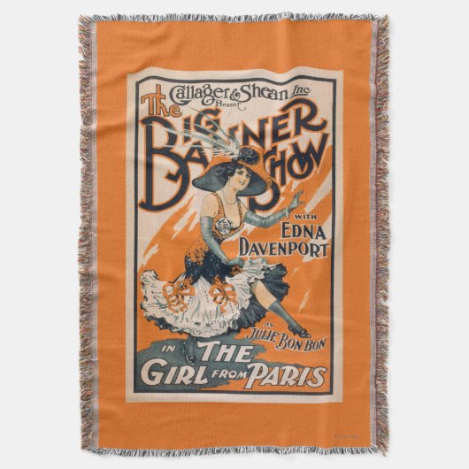 Het Big Banner Show "Het meisje uit Parijs" Deken (Voorkant Verticaal)